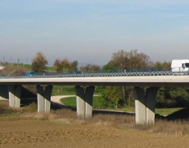 Slender Pre-Stressed Concrete Viaduct