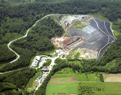 Construction and expansion of landfill, Burghof