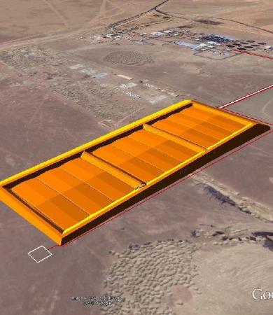 Landfill for sludge from the STP Tabuk, KSA